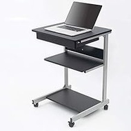 WSSBK Rolling Laptop Table Rolling Laptop Desk with Wheels Rolling Laptop Stand Adjustable Overbed Bedside Table
