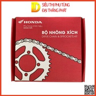 Genuine HONDA wave rs, future 1, old wave alpha transmission sprocket and sprocket set.