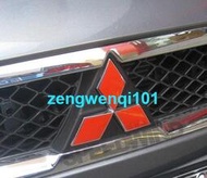 三菱 翼神 EVO 勁炫 專用前後標誌紅色反光車標貼紙 一對裝標誌貼