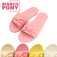 Marco pony รองเท้าแตะ รองเท้าแตะผู้หญิง เบาสบาย รองเท้าใส่ในห้องน้ํากันลื่น  รองเท้าแตะส้นแบน รองเท้าแตะใส่ในบ้าน สําหรับสตรี MH9014W