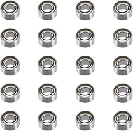 ECSiNG Pack of 20 683ZZ Ball Bearings 3 mm x 7 mm x 3 mm Double Shielded Deep Groove Ball Bearings 6