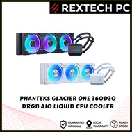 Phanteks Glacier One 360D30 DRGB AIO Liquid CPU Cooler - Black/White
