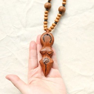 【快速出貨】大地女神大地之母系列手工木雕項鍊 1