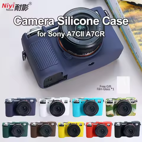 Camera Silicone Case for Sony Alpha 7C Mark II A7CR Camera Cover Full Body Case Base Protector Sony 