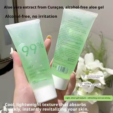 Moisturizing Aloe Gel For Face,Sensitive Skin Aloe Vera Watery Gel,99% Aloe Vera Gel Naturally Hydra