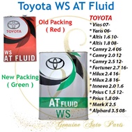 (100% Original) Toyota ATF WS Auto Transmission oil (4L) TOYOTA VIOS ALTIS CAMRY ALPHARD INNOVA PRIUS HILUX FORTUNER 08886-02305