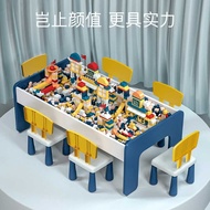 Building Block Table Compatible Lego Multifunctional Assembled Building Block Table Household Childr