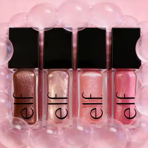 ELF Shimmer Highlight Lip Honey Oil Moisturizes Nourishes Plump Lips and Reduces Lip Lines，The Pre-m