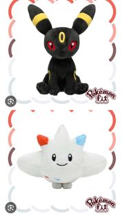 Pokémon Fit 月亮伊布 /波克基斯 毛公仔