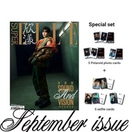 SuperELLE Xinyang Magazine September Bi Wenjun Cover+5 Polaroids+5 Selfie Photocards Official
