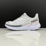 Original stock HOKA ONE ONE Clifton 8 men's and women's shock-absorbing running shoes gray/white size 36-45