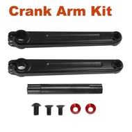 For Cranks Bmx Crank Arms Kit Bmx 3-piece Cranks 175 Mm Chrome Old School Accessories Stylish