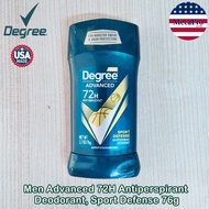 ☆ Degree® Men Advanced 72H Antiperspirant Deodorant 76g โรลออนสติ้กสำหรับผู้ชาย ระงับกลิ่นกาย S28