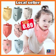 Aikoky Bibik Bayi Baby Cotton Triangle Bibs/bib bayi/ Slabber baby With Button Toddler Bibs Girl & B