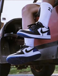 รองเท้า NIKE Air Jordan 1 Low Golf Royal Toe NIKE Sneakers Shoes - DD9315-102 black blue 38