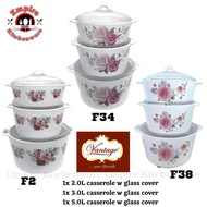 Vantage cookware 3in1  2L, 3L & 5L vitroware multipurpose cookware