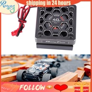 Rubikcube POENVFPO RC Cooling Fan  Aluminum Alloy Motor with Heatsink Metal Cover for 1/8 1/10 Car 5