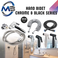 ABS Toilet Hand Bidet Set Retractable Spring Hose SUS304 Stainless Steel Bidet Hose SUS304 Bidet ABS