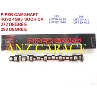 PIPER CAMS 4G92 4G93 SOCH RACING CAMSHAFT HIGHCAM PIPER 272 286 SINGLE CAM