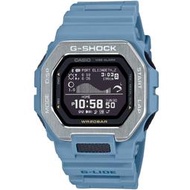 【柒號本舖】CASIO 卡西歐G-SHOCK藍芽潮汐智慧錶-藍 # GBX-100-2A (台灣公司貨)