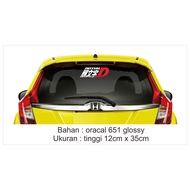 Initial car window cutting sticker D
