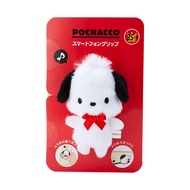 Sanrio Pochacco Smartphone Grip with Red Ribbon, 35th Anniversary, Birthday Gift, Hold Stand, Drop P