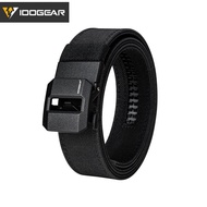 IDOGEAR 1.5" Tactic Belt Metal Buckle Adjustable Sturdy Ratchet Hard Nylon Belts Men Daily Waist Bel