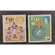FIJI, 1964 The 50th Anniversary of the Fijian Scout Movement,  MINT, COMPLETE SET, FOXING & HINGED