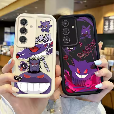 Lovely P-Pokemon Gengar Phone Case for Samsung Galaxy A35 A34 A33 A32 5G A31 A30 A24 A23 A22 A16 A12