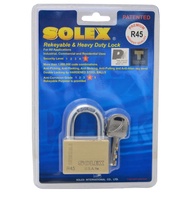 กุญแจล๊อคประตู กุญแจโซเล็กแท้ กุญแจ solex แท้ กุญแจ   กุญแจ solex 40 กุญแจ solex 50 ทองเหลืองแท้ มีขนาด 40,45,50mm