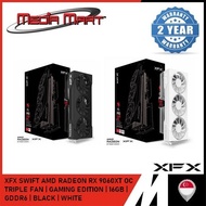XFX SWIFT AMD RADEON RX 9060XT TRIPLE FAN | OC GAMING EDITION | 16GB | GDDR6 | BLACK | WHITE |