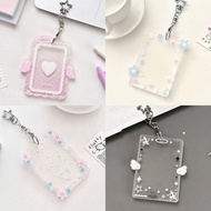Card holder keychain to hold monvkaka idol card