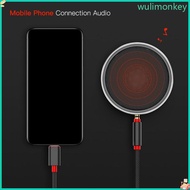 WU Type C to 3 5mm Sound Adapter Cable 1m 39 37inch Heavy Duty for Home Theater Clear Signal Transmi