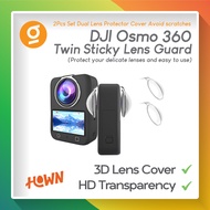 HOWN Lens Guard for DJI Osmo 360 (2 pieces) Anti-Scratch Lens Protector Panoramic Protector Cover fo