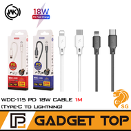 WDC-115 USB C To Lightning Cable 18W Type-C To Lightning Fast Charging Cord