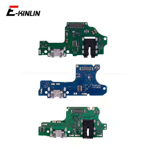 Power Charging Connector Plug Port Dock Board Mic Microphone Flex Cable For HuaWei Y9 Y7 Y6 Pro Y5 P