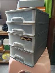 ELEGANT4層迷你塑膠櫃桶