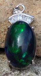 衣索比亞黑蛋白石墜9.36克拉BLACK OPAL