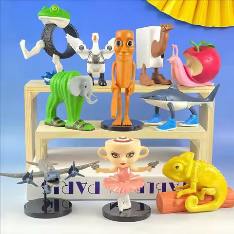 Tung Tung Tung Sahur Action Figures Ballerina Cappuchino Lirili Larila Boneka Ambalabu Tralalero Tra