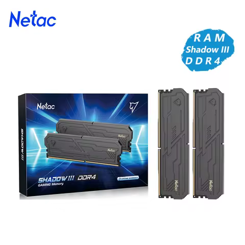 Netac RAM Shadow III DDR4 8Gx2 16Gx2 Memory RAM 3200MHz 3600MHz High-quality ICS DDR5 4800MHz Dual C