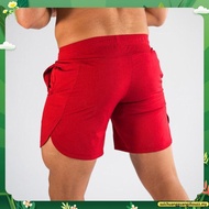 Solid Mens Swim wear under shorts Gym Dry Fit Shorts Running Gym Shorts men
