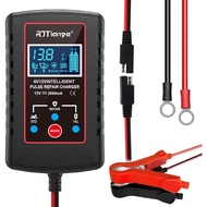 Upgraded 2A mp Car Battery Trickle Charger Maintainer 6V/12V Smart Fully Automatic 3 Charging Modes 