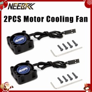 NEEBRC 2PCS Motor Cooling Fan Dual Ball Bearings 25mm 30mm 35mm Heat Dissipation For RC ESC Motor 54