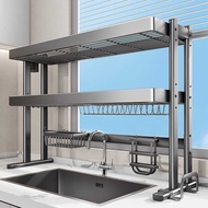Kitchen Sink Rack Dish Drain Rack Above Sink Faucet Dish Storage Tidy-up Sink Rack