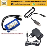 Li-Ion Rechargable Battery 7.4V 1200mAh and Battery Charger