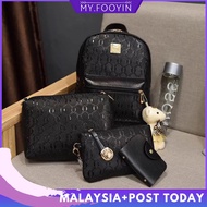 B37 MYFOOYIN ladies backpack set 4 in 1 travel handbag purse