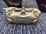 DIY本舖 BREMBO BMW 939 左邊 輻射卡鉗 活塞32mm 孔距 100mm 金底銀字 AK550