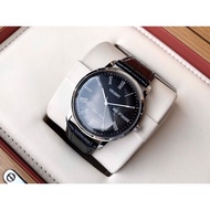 [Original] Orient FUG1R008B6 Classic Quartz Black Dial Black Leather Men Watch