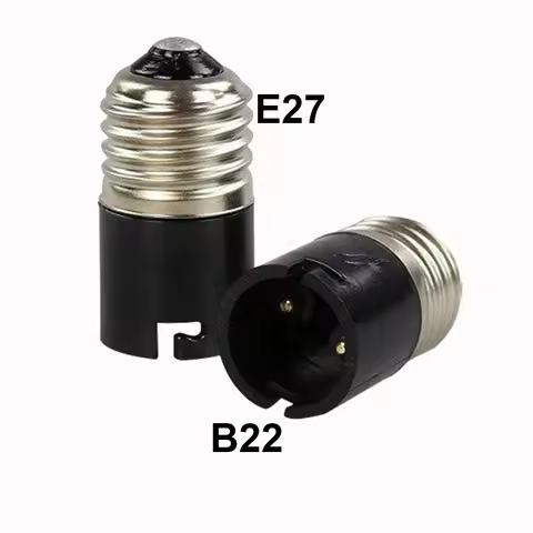 Black E27 to B22 conversion lamp holder B22 to E27 conversion lamp holder conversion lamp holder con