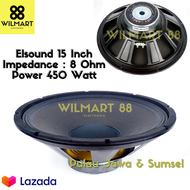 Full Range Speaker bass 15" Speaker Elsound 15 Inch Woofer 450 Watt Original  Coil 2.5cm [Pengiriman